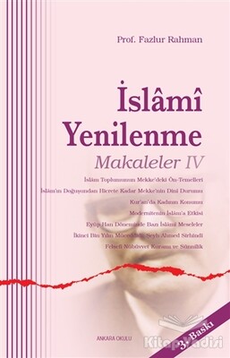İslami Yenilenme - Makaleler 4 - Ankara Okulu Yayınları