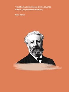 Jules Verne Ciltli Defter - Salon Yayınları
