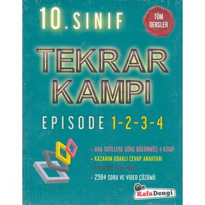 Kafa Dengi 10.Sınıf Tüm Dersler Tekrar Kampı - Kafa Dengi Yayınları
