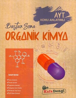 Kafa Dengi AYT Baştan Sona Organik Kimya Konu Anlatımlı - Kafa Dengi Yayınları