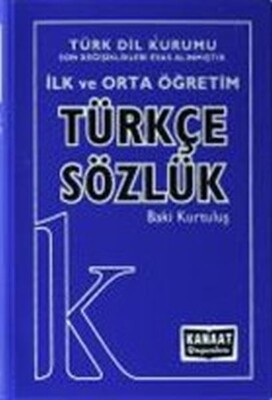 Kanaat İlk ve Orta Öğretim Türkçe Sözlük - Kanaat Yayınları