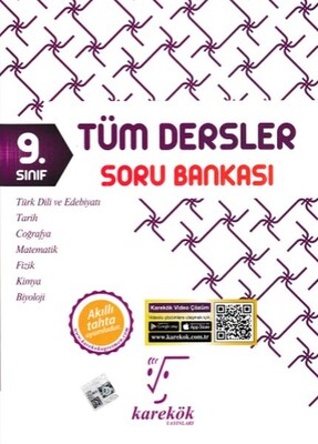 Karekök 9. Sınıf Tüm Dersler Soru Bankası (Yeni) - Karekök Yayıncılık