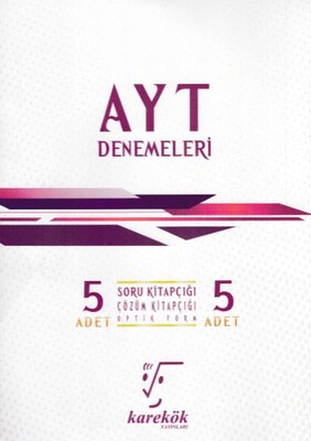 Karekök AYT 5'li Denemeleri (Yeni) - Karekök Yayıncılık