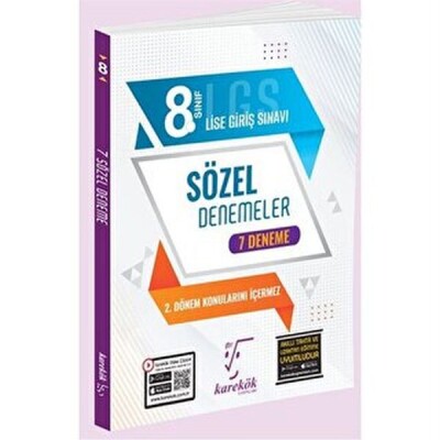 Karekök Yayınları 8. Sınıf LGS 7'li Sözel Deneme - Karekök Yayıncılık