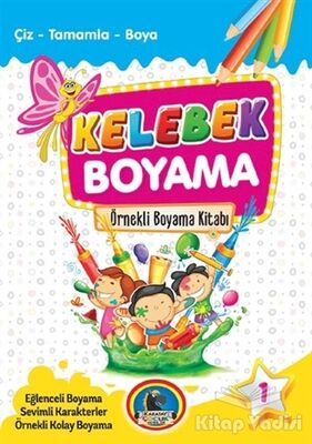 Kelebek Boyama Kitabı (8 Kitap Takım) - 1