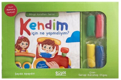 Kendim İçin Ne Yapmalıyım? - Görgü Kuralları Serisi - Oyun Hamurlu Kitap Seti - Gülce Çocuk