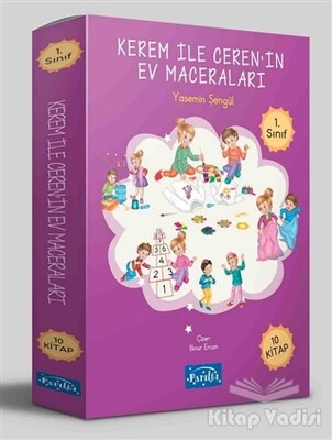 Kerem ile Ceren’in Ev Maceraları - 10 Kitap Set - Parıltı Yayınları