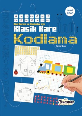 Klasik Kare Kodlama Mavi Kitap - Teleskop