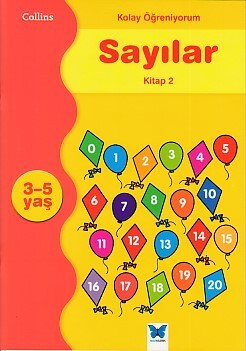 Kolay Öğreniyorum Sayılar - Kitap 2 (3-5 Yaş) - Mavi Kelebek Yayınları