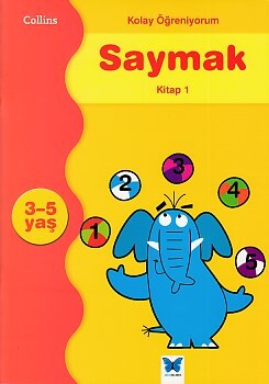 Kolay Öğreniyorum Saymak - Kitap 1 (3-5 Yaş) - Mavi Kelebek Yayınları