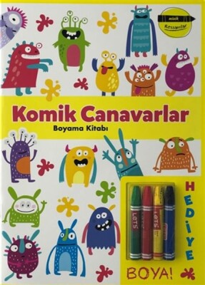 Komik Canavarlar Boyama Kitabı - Minik Ressamlar - Doğan Egmont