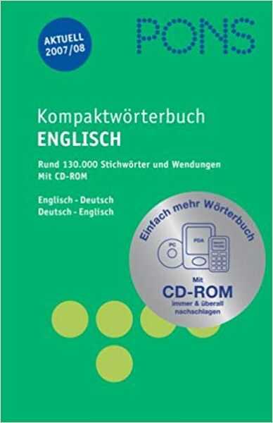 Pons - Kompaktwörterbuch Englisch Deutsch