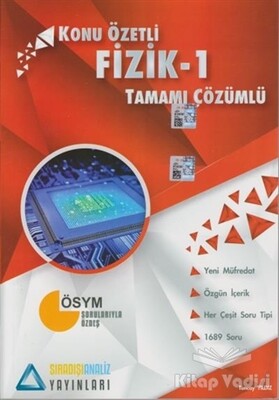 Konu Özetli Fizik - 1 Tamamı Çözümlü Soru Bankası - Sıradışı Analiz Yayınları