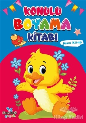 Konulu Boyama Kitabı - Mavi Kitap - Sancak Yayınları