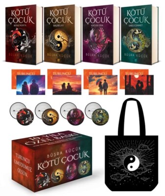 Kötü Çocuk Serisi 4 Kitap Takım (Kutulu Ciltli Set) - Dokuz Yayınları