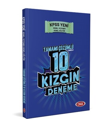 KPSS Genel Yetenek Genel Kültür Tamamı Çözümlü 10 Kızgın DENEME - Data Yayınları