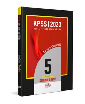 Kpss Genel Yetenek Genel Kültür Tamamı Çözümlü 5 Fasikül Deneme Sınavı - Editör Yayınları