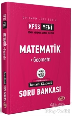 KPSS Optimum Jüri Serisi Matematik Geometri Tamamı Çözümlü Soru Bankası - Data Yayınları