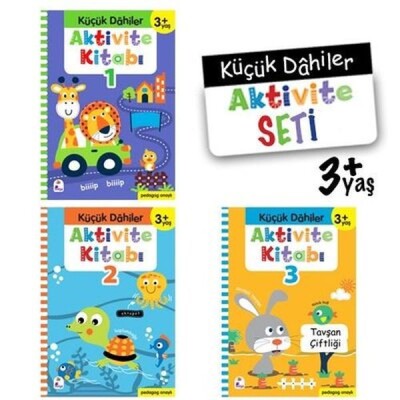 Küçük Dahiler Aktivite Seti 3+ Yaş - 3 Kitap Takım - İndigo Kitap