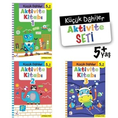 Küçük Dahiler Aktivite Seti 5+ Yaş - 3 Kitap Takım - İndigo Kitap