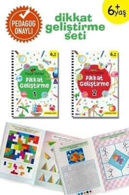 Küçük Dahiler Dikkat Geliştirme Seti - 6+ Yaş-2 Kitap Takım - İndigo Kitap