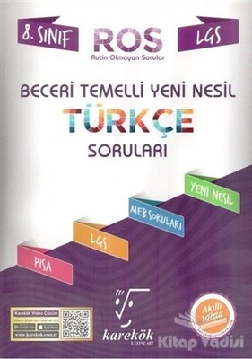 LGS 8. Sınıf Beceri Temelli Yeni Nesil Türkçe Soruları - Karekök Yayıncılık