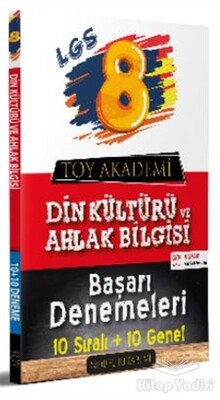 LGS 8. Sınıf Din Kültürü ve Ahlak Bilgisi 10 Sıralı - 10 Genel Başarı Denemeleri - Nobel Kitabevi Toy Akademi Yayınları