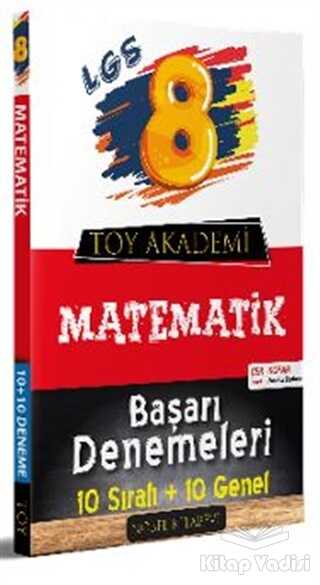 Nobel Kitabevi Toy Akademi Yayınları - LGS 8. Sınıf Matematik 10 Sıralı - 10 Genel Başarı Denemeleri