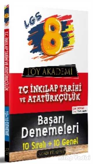Nobel Kitabevi Toy Akademi Yayınları - LGS 8. Sınıf T. C. İnkılap Tarihi ve Atatürkçülük 10 Sıralı - 10 Genel Başarı Denemeleri