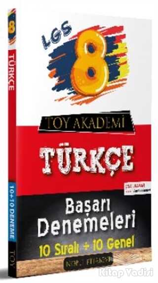Nobel Kitabevi Toy Akademi Yayınları - LGS 8. Sınıf Türkçe 10 Sıralı - 10 Genel Başarı Denemeleri