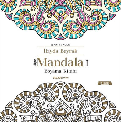 Süper Mandala Boyama Kitabı - 1