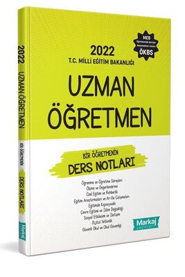 Markaj 2022 Uzman Öğretmen Bir Öğretmenin Ders Notları - 1