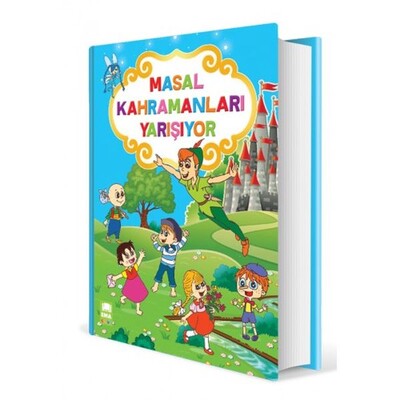 Masal Kahramanları Yarışıyor (Ciltli) - Ema Kitap