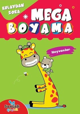 Mega Boyama - Hayvanlar Kolaydan Zora - Sancak Çocuk