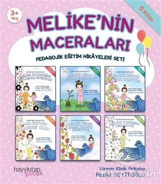 Melike’nin Maceraları - Pedagojik Eğitim Hikayeleri Seti (6 Kitap Takım) - Hayy Kitap