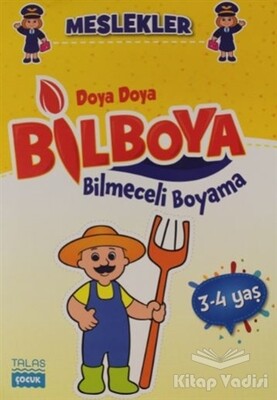 Meslekler - Doya Doya Bilboya Bilmeceli Boyama - Talas Yayınları