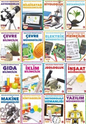 Meslekleri Öğreniyorum Set - 16 Kitap - Beyaz Balina Yayınları