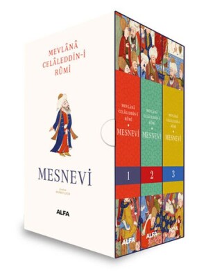 Mesnevi 1-2-3 (Ciltli - Kutulu Set) - Alfa Yayınları