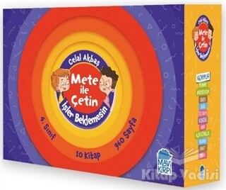 Mete İle Çetin İşler Beklemesin 4. Sınıf Hikaye Seti (10 Kitap Takım) - Mavi Kirpi Kitap