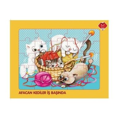 Mikado Afacan Kediler İş Başında Puzzle - Mikado Yayınları