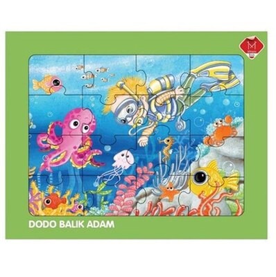 Mikado Dodo Balık Adam Puzzle - Mikado Yayınları