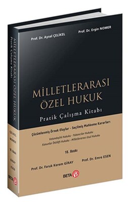 Milletlerarası Özel Hukuk Pratik Çalışma Kitabı - Beta Basım Yayım