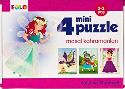 Mini Puzzle-Masal Kahramanları - EOLO Eğitici Oyuncak ve Kitap