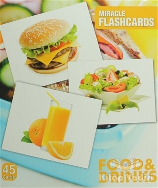 Miracle Flashcards - Food and Drink-Box 45 Cards - MK Publications