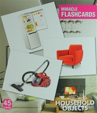 Miracle Flashcards - Household Objects Box 45 Cards - MK Publications