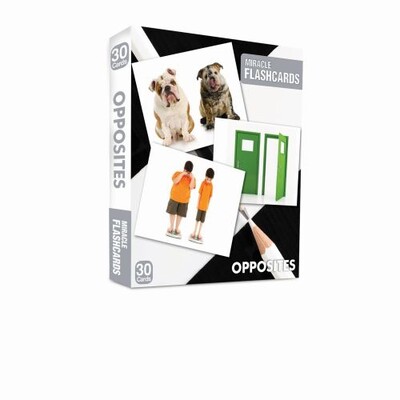Miracle Flashcards Opposites (30 Cards) - Mk Publications