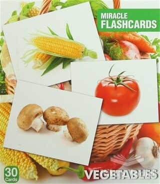 Miracle Flashcards - Vegetables Box 30 Cards - 1