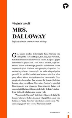 Mrs. Dalloway - Turkuvaz Kitap