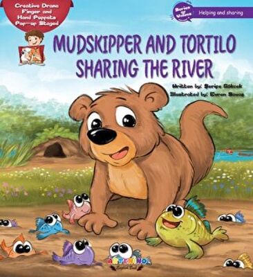 Mudskipper And Tortilo Sharing The River Creative Drama Finger and Hand Puppets Pop-up Staged - 1
