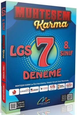 Muhteşem Yayınları 2023 LGS 7 li Karma Deneme Seti - Muhteşem Yayınları